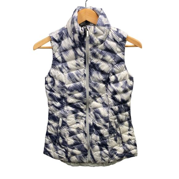 Athleta Vest XXS Quilted Puffer Goose Down Zip Up Outdoor Athletic Lightweight - Picture 1 of 11